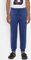 Allen Solly Junior Navy Blue Solid Joggers boys