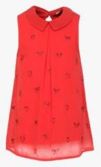 Allen Solly Junior Red Casual Top girls