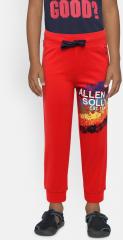 Allen Solly Junior Red Printed Joggers boys