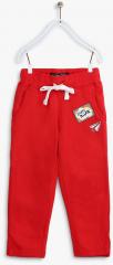 Allen Solly Junior Red Slim Fit Track Bottom girls