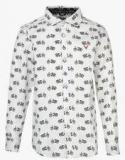 Allen Solly Junior Wite Casual Shirt Boys