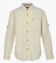 Allen Solly Junior Yellow Casual Shirt boys