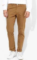 Allen Solly Khaki Solid Chinos men