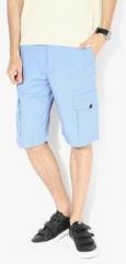 Allen Solly Light Blue Solid Shorts men