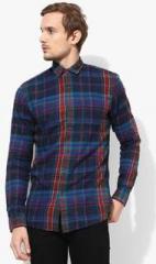 Allen Solly Multicoloured Checked Regular Fit Casual Shirt men