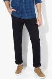 Allen Solly Navy Blue Solid Slim Fit Chinos men