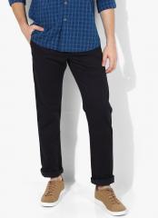 Allen Solly Navy Blue Solid Slim Fit Chinos men