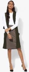 Allen Solly Olive Textured Shrug women