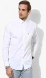 Allen Solly White Solid Regular Fit Casual Shirt men