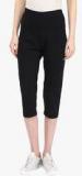 Alto Moda By Pantaloons Black Solid Capri women