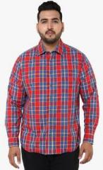 Alto Moda By Pantaloons Red Checked Regular Fit Casual Shirt men