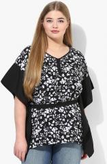 Altomoda By Pantaloons Black Printed Tunic women