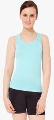 Amante Amant Aqua Blue Seamless Fitness Cami women