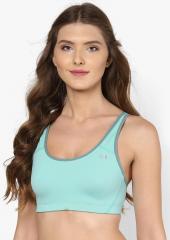 Amante Aqua Blue Solid Bra women