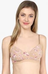 Amante Beige Printed Bra women