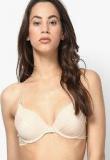 Amante Beige Solid Padded T Shirt Bra women