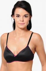 Amante Black Solid Padded T Shirt Bra women