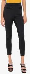 Amari West Black Solid Jeggings women