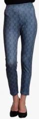 Amari West Blue Printed leggings women