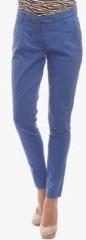 Amari West Blue Solid Chinos women