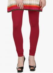 American-elm Maroon Solid Leggings women