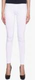 American-elm White Solid Leggings women