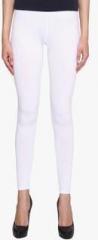 American-elm White Solid Leggings women