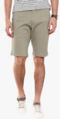 American Swan Olive Solid Shorts men