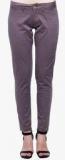 American Swan Purple Solid Chinos women