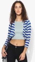 And Blue Striped Shrug women