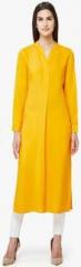 And Yellow Solid Tunic women