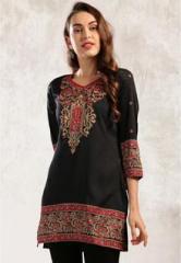 Anouk Black Printed Kurti women