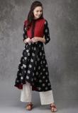 Anouk Maroon Printed Kurta women