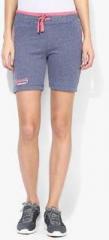 Antigravity Blue Solid Shorts women