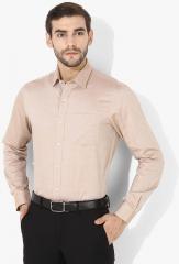 Arrow Beige Regular Fit Formal Shirt men