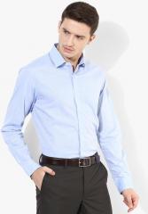 Arrow Blue Printed Slim Fit Formal Shirt men