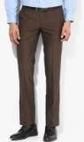 Arrow Brown Slim Fit Formal Trousers Men