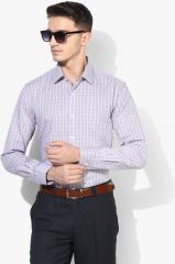 Arrow Grey Checked Slim Fit Formal Shirt men