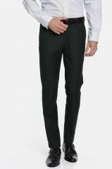 Arrow Navy Tapered Fit Solid Formal Trousers men