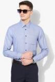 Arrow New York Blue Textured Slim Fit Formal Shirt men