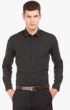 Arrow New York Navy Blue Checked Slim Fit Formal Shirt men