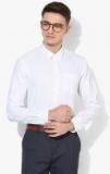 Arrow New York White Self Design Slim Fit Formal Shirt men