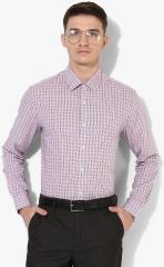 Arrow Peach Checked Slim Fit Formal Shirt men