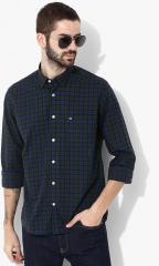 Arrow Sport Green Checked Regular Fit Casual Shirt men