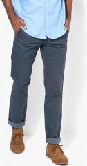 Arrow Sport Navy Blue Solid Slim Fit Chinos men