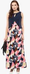 Athena Pink Coloured Printed Maxi Dress women