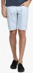 Atorse Light Blue Printed Shorts men