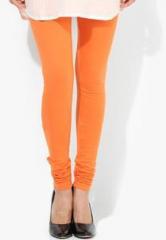 Aurelia Orange Solid Churidar women