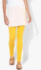 Aurelia Yellow Solid Churidar women