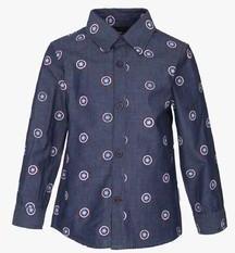 Avengers Blue Casual Shirt boys